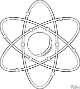 atom Stranice Za Bojanje Za Štampanje